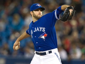 Blue Jays pitcher Brandon Morrow is back after a forearm injury allowed him to only make 10 starts during the 2013 season. (QMI AGENCY/PHOTOS)