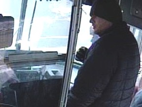 This man is wanted for spitting on a TTC driver in January 2014. (Photo supplied by Toronto Police)