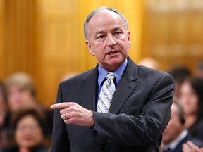 Canada's Defence Minister Rob Nicholson speaks during Question Period in the House of Commons on Parliament Hill in Ottawa December 5, 2013. (REUTERS/Chris Wattie)