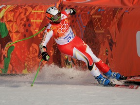 Canada's Jan Hudec during the men's Super-G at the Rosa Khutor Apline Center in Sochi, Russia, Feb. 16, 2014. (DIDIER DEBUSSCHERE/QMI Agency)