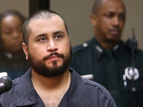 George Zimmerman listens to the judge during his first-appearance hearing in Sanford, Florida November 19, 2013.  REUTERS/Joe Burbank/Orlando Sentinel/Pool