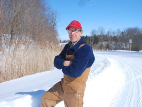 Stan Caveney of the West Elgin Nature Club stands with a view of Gray Line in the background. The Nature Club is proposing a change in the timing of municipal grass moving policies to help protect wildflowers and insects.