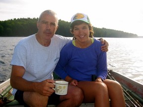 Brianna Cowling with her father, John. Brianna is co-convening a run-walk Defeat Depression, part of the national Defeat Depression events running in May across Canada. Her father committed suicide in January of 2013.