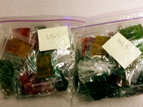THC candies seized in traffic stop. Capital West Integrated Traffic Unit cops found the sugary dope after stopping a 24-year-old man for a traffic violation on Highway 16 near Wabamun Jan. 11.(RCMP Photo)