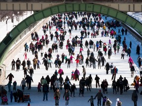 Large crowds on the Rideau Canal Skateway on Family Day in Ottawa on the final day of Winterlude.  February 17, 2014. 
Errol McGihon/Ottawa Sun/QMI Agency