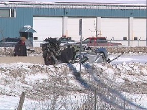 Ontario’s Special Investigations Unit is probing a single-vehicle crash Monday, Feb. 17, 2014 on Hwy. 174 at Trim Road which claimed the life of a 24-year-old man from the Ottawa area. (Ottawa Sun/QMI AGENCY)