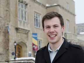 Tom Edgerton, a third-year political studies student at Queen's University, is the co-leader for the second annual Unleash the Noise mental health conference, held in Toronto from Feb. 28 to March 1. The student-led event will be gathering 200 student delegates from across the country to discuss and create strategies with the goal of shifting the general understanding of mental health in Canada. JULIA MCKAY/THE WHIG-STANDARD