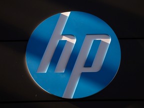A Hewlett-Packard logo is seen at the company's Executive Briefing Center in Palo Alto, Calif., Jan. 16, 2013. REUTERS/Stephen Lam/Files