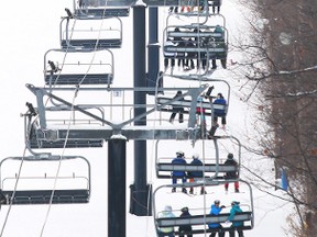 The Blue Mountain ski hill is closed to the public at 10 p.m. (QMI Agency files)