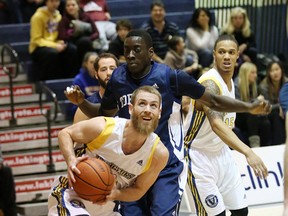 Laurentian Voyageurs Josh Budd looks to go up to the hoop against University of Toronto on Feb. 7. The Voyageurs host the York Lions in an opening round playoff game at Ben Avery gym at 8 p.m. JOHN LAPPA/THE SUDBURY STAR