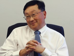 Blackberry chief executive John Chen. REUTERS/Joshua Lott/Files
