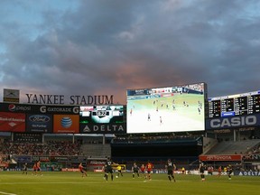 Yankee Stadium will again host soccer games this summer, as it did when Ireland took on Spain last June. (REUTERS/Adrees Latif)