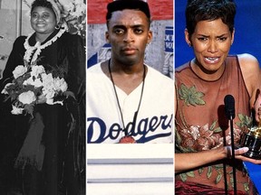 From left: Hattie McDaniel, Spike Lee and Halle Berry (Handouts, Reuters files)