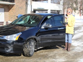 Sarnia woman Cheryl Simpson has launched a new taxi business, Your Other Daughter. Aimed at seniors, Simpson's driving business adds a personal touch. She'll go grocery shopping with or carry in packages for clients, if they like. (TYLER KULA, The Observer)