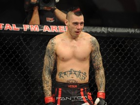 Dan Hardy won a unanimous decision over opponent Amir Sadollah.The Ultimate Fighting Championships UFC on Fuel TV: Struve Vs Miocic event at the Capital FM Arena in Nottingham, England on September, 29, 2012. (WENN.com)