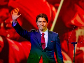 Liberal Leader Justin Trudeau at the Liberal Convention in Montreal. 
(PIERRE-PAUL POULIN/QMI AGENCY)