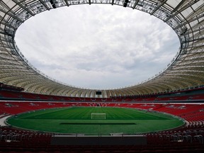 A view of the Beira-Rio stadium, one of the stadiums hosting the 2014 World Cup soccer matches, is seen in Porto Alegre February 20, 2014. (REUTERS/Edison Vara)