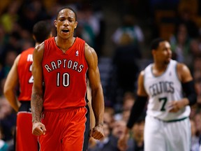 Raptors’ DeMar DeRozan, who has been scoring at will, is also averaging 3.8 assists a night, a 52% increase from last season. (Dennis Wierzbicki/USA Today Sports)
