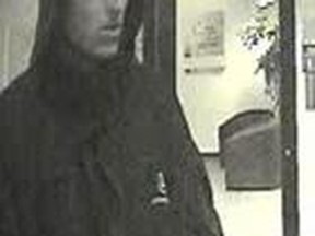 This suspect is wanted in connection with the robbery of an elderly man at an ATM. Submitted photo