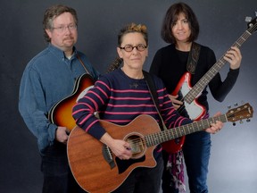 Dean Thompson, Noele Hall, and Helen Thompson of The Aforementioned will perform in their first public appearance at LPL?s Landon branch. The band describes its music as roots, jazz, country and folk with a touch of the blues. (MORRIS LAMONT, The London Free Press)