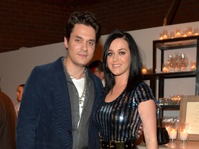 Musician John Mayer and singer Katy Perry attend Hollywood Stands Up To Cancer Event with contributors American Cancer Society and Bristol Myers Squibb hosted by Jim Toth and Reese Witherspoon and the Entertainment Industry Foundation on Tuesday, January 28, 2014 in Culver City, California.  Charley Gallay/Getty Images for Entertainment Industry Foundation/AFP