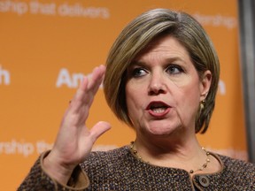 Ontario NDP leader Andrea Horwath holds a press conference after the Auditor General released the Annual report on Dec. 10. 
Craig Robertson/Toronto Sun/QMI Agency