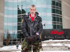Tony Couture is leading a ?good riddance? charge against cereal giant Kellogg, with an online petition to rename a street named for the company after it shuts down its doomed London factory. DEREK RUTTAN/ The London Free Press /QMI AGENCY