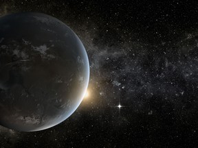 This undated artist's concept depicts NASA's Kepler mission's smallest habitable zone planet.
(File photo)