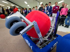 The purpose of the First Robotics competition is to inspire high school students to study engineering or technology and sciences as well as business. Mike Hensen/The London Free Press/QMI Agency