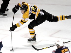 Kingston Frontenacs Ryan Kujawinski will return to action Friday night against Belleville after missing 12 games because of a hand injury. (QMI Agency file photo)