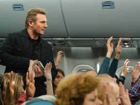 Liam Neeson in a scene from the action movie "Non-Stop"