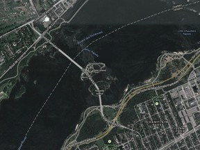 The Champlain Bridge over the Ottawa River. (Google Maps image)