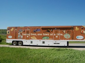 The Screen Test mobile mammography trailer will be in Brocket and Pincher Creek in the coming months. Submitted photo.