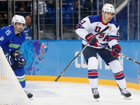 Leafs’ James van Riemsdyk finished with seven points in Sochi. (REUTERS)