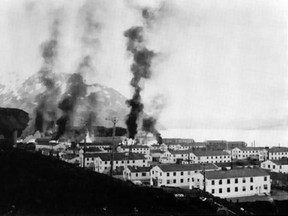 In June 1942 Japanese military forces launched two bombing attacks from aircraft carriers on Dutch harbor, and occupied two of the Aleutian Islands in Alaska.
File photo