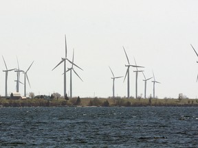 A large wind farm was set up on Wolfe Island in 2009. 
Ian MacAlpine The Whig-Standard