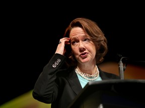 Premier Alison Redford still owes Alberta taxpayers $40,000, says columnist Lorne Gunter. (EDMONTON SUN/File)