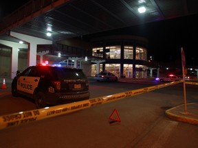 Londonderry Mall was evacuated Thursday night after reports of a suspicious package and robbery. (TREVOR ROBB/Edmonton Sun)
