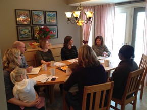 Health Minister, Rona Ambrose met with local moms to discuss food labels on Feb. 19 in Spruce Grove. - Photo Supplied