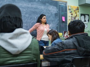Neelam Grover oversees the Counting on You program at The Woodlands School. (ERNEST DOROSZUK/Toronto Sun)