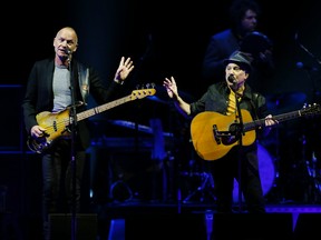 Sting and Paul Simon perform at the Air Canada Centre in Toronto Saturday, March 1, 2014. (Stan Behal/Toronto Sun)