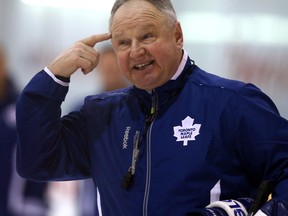 Maple Leafs coach Randy Carlyle. (Dave Abel/Toronto Sun)