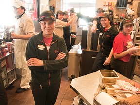 Shift manager Loreta Pal says her staff routinely serves generous customers. Bryan Passifiume photo | Whitecourt Star