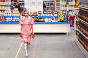 simply frabulous: Fashion goes wild in the aisle of the Chanel shopping  centre