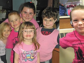 Students at Sacred Heart School in Langton recognized Pink Shirt Day on Wednesday, Feb. 26 by wearing pink in order to promote the development of positive social relationships. Pink Shirt Day helped to create an environment at Sacred Heart where all students felt safe, valued and respected.