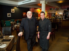 La Casa owner Nino Basacco (left) and head chef Scott Anderson are celebrating the restaurant?s 20th anniversary in London, Ont. on Thursday February 27, 2014. (DEREK RUTTAN/The London Free Press)