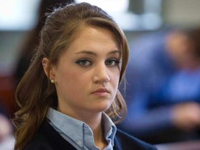 New Jersey student Rachel Canning attends a hearing in her lawsuit against her parents Sean and Elizabeth Canning, in Morristown March 4, 2014. REUTERS/Carlo Allegri