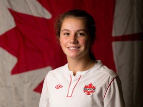 Jessie Fleming will lead Canada?s under-17 women?s team against tough rivals such as North Korea, Ghana and Germany.  (DEREK RUTTAN/The London Free Press)