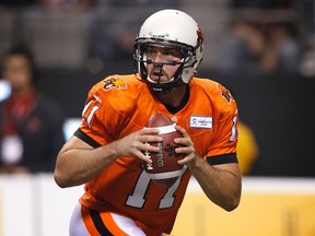 Lions QB Buck Pierce announce his retirement from the CFL on Tuesday, March 4, 2014. (Ben Nelms/Reuters/Files)