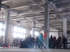 On Wednesday, March 5, 2014, the city and design firm PrototypeD took reporters through a tour of the old Bayview Yards public works building, which will be transformed into a business incubator by 2016. JON WILLING/OTTAWA SUN